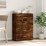  Komoda boja dimljenog hrasta 60x31x84 cm konstruirano drvo | shoptok.hr