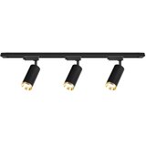  Reflektor za šinski sistem MICA 3xGU10/10W/230V crna/zlatna | Eponuda.com