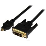 StarTech.com HDDDVIMM2M prilagodnik za video kabel 2 m Micro-HDMI DVI-D Crno Cene