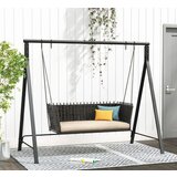  Gugalna konstrukcija od metala s 5 vješalica, gugalica stalak, dim. 210 x 115 x 175 cm | shoptok.hr