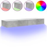  The Living Store TV omarice z LED lučkami 2 kosa betonsko siva 60x35x15,5 cm - TV Omarica, (21499193) | Shoptok.si