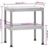  Pečica za dimljenje z mizo galvanizirano jeklo, (20722856) | Shoptok.si