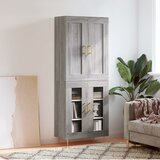 vidaXL Visoka komoda siva sonome 69 5x34x180 cm od konstruiranog drva | shoptok.hr
