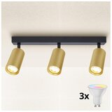  Brilagi - LED prigušiva spot svetiljka SELE GOLDEN 3xGU10/6W/230V crna/zlatna | Eponuda.com