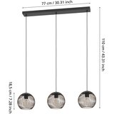 Eglo 901869 - visilica na sajli almanzora 3xE27/60W/230V crna | Eponuda.com