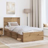  Okvir za krevet Umjetnička hrastovina 90 x 190 cm | shoptok.hr
