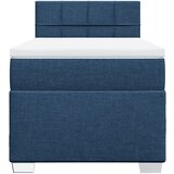  Krevet s oprugama i madracem plavi 90 x 190 cm od tkanine | shoptok.hr