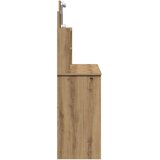  Toaletni stol s LED svjetlima Artisan hrast 96x40x142 cm | shoptok.hr