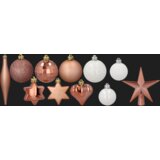 Molarem Home Set od 35 kuglica za božićno drvce – Razni uzorci i veličine, roza | shoptok.hr