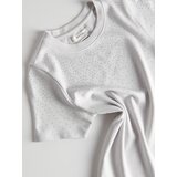 Reserved - Majica kratkih rukava od mješavine modalnih vlakana - light grey | shoptok.hr