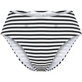 Trendyol Black and White Striped Textured High Waist High Leg Hipster Bikini Bottoms | shoptok.hr