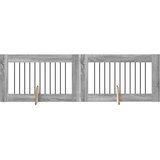  Vrata za pse s postoljem 2 pcs Siva sonoma 100 x 60 cm | shoptok.hr