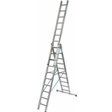 Krause-werk trodelna večnamenska aluminijasta lestev Stabilo 3x10 stopnic 7.5m 131669 Cene