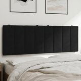 Maison Chic posteljno vzglavje - vzglavna omarica - vzglavna stranica črna 140 cm žamet, (21704091) | Shoptok.si