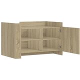  Stolić za kavu boja hrasta 80 x 50 x 50 cm konstruirano drvo | shoptok.hr