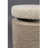 Dutchbone Bež tabure iz tkanine bouclé Sen – | Shoptok.si