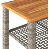  Vrtni stol sivi 70 x 38 x 42 cm od poliratana i drva bagrema | shoptok.hr