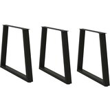vidaXL noge jedilne mize v-oblike 3 kosi črne 70x(72-73,3) cm jeklo Cene