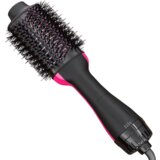 Frilla električna krtača za sušenje ravnanje oblikovanje in volumen las; črno-roza 2v1 | styloom, (21297861) | Shoptok.si
