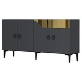Hanah home Dresser Gamma 150, antracit-zlatna | Eponuda.ba