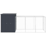  Kavez za kokoši s igralištem antracit 165x455x181 cm čelični | shoptok.hr