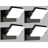 KINGWEN 40 W LED Stenske Svetilke s 360° vrtljivim panelom - komplet 4 kosov | Shoptok.si