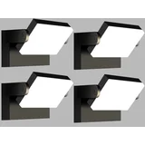 40 W LED Stenske Svetilke s 360° vrtljivim panelom - komplet 4 kosov