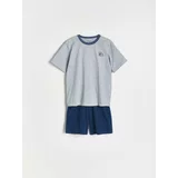 Reserved - Komplet dvodijelne pidžame s vezom - mornarsko plava