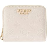 Guess Denarnice Ella Logo Slg Small Zip Around Bež Cene
