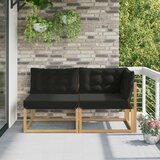  Set vanjskih sofa Čvrsto drvo akacije Bijela | shoptok.hr