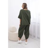Kesi Włoski Cotton set blouse + trousers light denim | Shoptok.si
