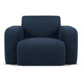 Micadoni Home Temno moder fotelj iz tkanine bouclé Molino – Cene