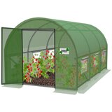 Chomik Baštenski plastenik 3-segmentni 3x2x2m, Zeleni, Sa opcijom dodatne ventilacije, 3910 Cene