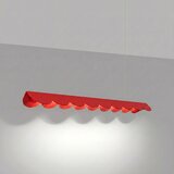 Thoro Crvena LED viseća svjetiljka aluminijska BISCUIT &amp;ndash; Slike