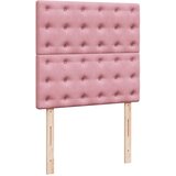  Box spring krevet s madracem ružičasti 80 x 200 cm bar&amp;scaron;unasti Slike