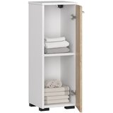 AKORD Fin Visoka Kopalniška Omara, 1 Vrata, Bela/Hrast Sonoma, (5000332705) | Shoptok.si