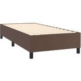  S oprugama i madracem smeđi 90 x 200 cm od umjetne kože | shoptok.hr