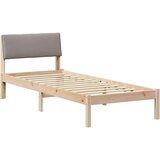  Kovinska posteljna konstrukcija Rjava in taupe 75 x 190 cm, (5000084183) | Shoptok.si