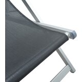  Sklopive stolice za plažu 2 kom sive od aluminija i tekstilena | shoptok.hr