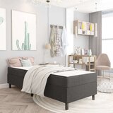 vidaXL Boxspring postelja temno siva iz blaga 100x200 cm Cene