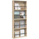  Polica za časopise s policom 2 pcs Sonoma hrast 60 x 12 x 70 cm | Eponuda.ba
