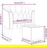  Fotelj s stolčkom svetlo siv žamet, (20929496) | Shoptok.si