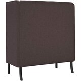 SOFA s visokim naslonom 101cm Tamno smeđa tkanina | Eponuda.com