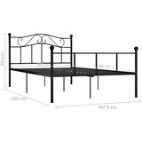  Okvir za krevet crni metalni 160 x 200 cm | shoptok.hr