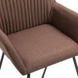  Blagovaonske stolice 2 kom smeđe od tkanine | Eponuda.com