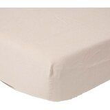 HOMESCAPES naravna lanena ovita rjuha s 30 cm globino, 90x190 cm, (20747733) | Shoptok.si