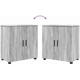 vidaXL Set namještaja za kupaonicu s ladicama 4 pcs Sivi hrast sonoma | shoptok.hr
