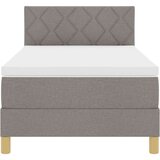 vidaXL Postelja s špring vzmetjo in vzmetnico Taukasta 90x200 cm Tkanina, (22081001) | Shoptok.si
