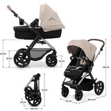 Kinderkraft moov 2 kolica za bebe 3u1 moonlight grey ( KSMOOV02GRYEV00 )