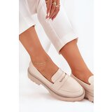 Boto Ladies Moccasins Eco Leather With Rhinestones Beige Wilamla | shoptok.hr